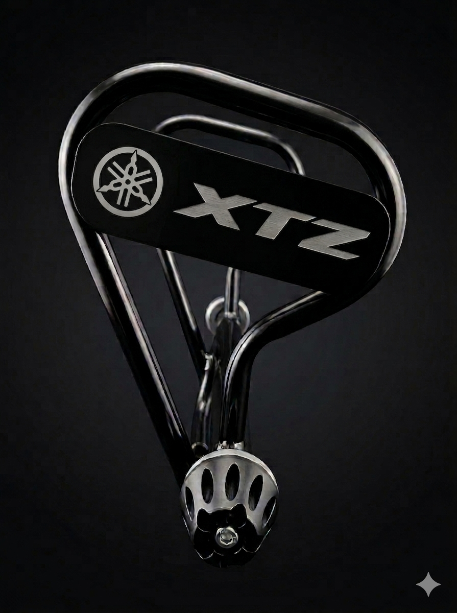 Defensa de XTZ150 / XTZ125 con placa Yamaha XTZ y slider - Casa Motos