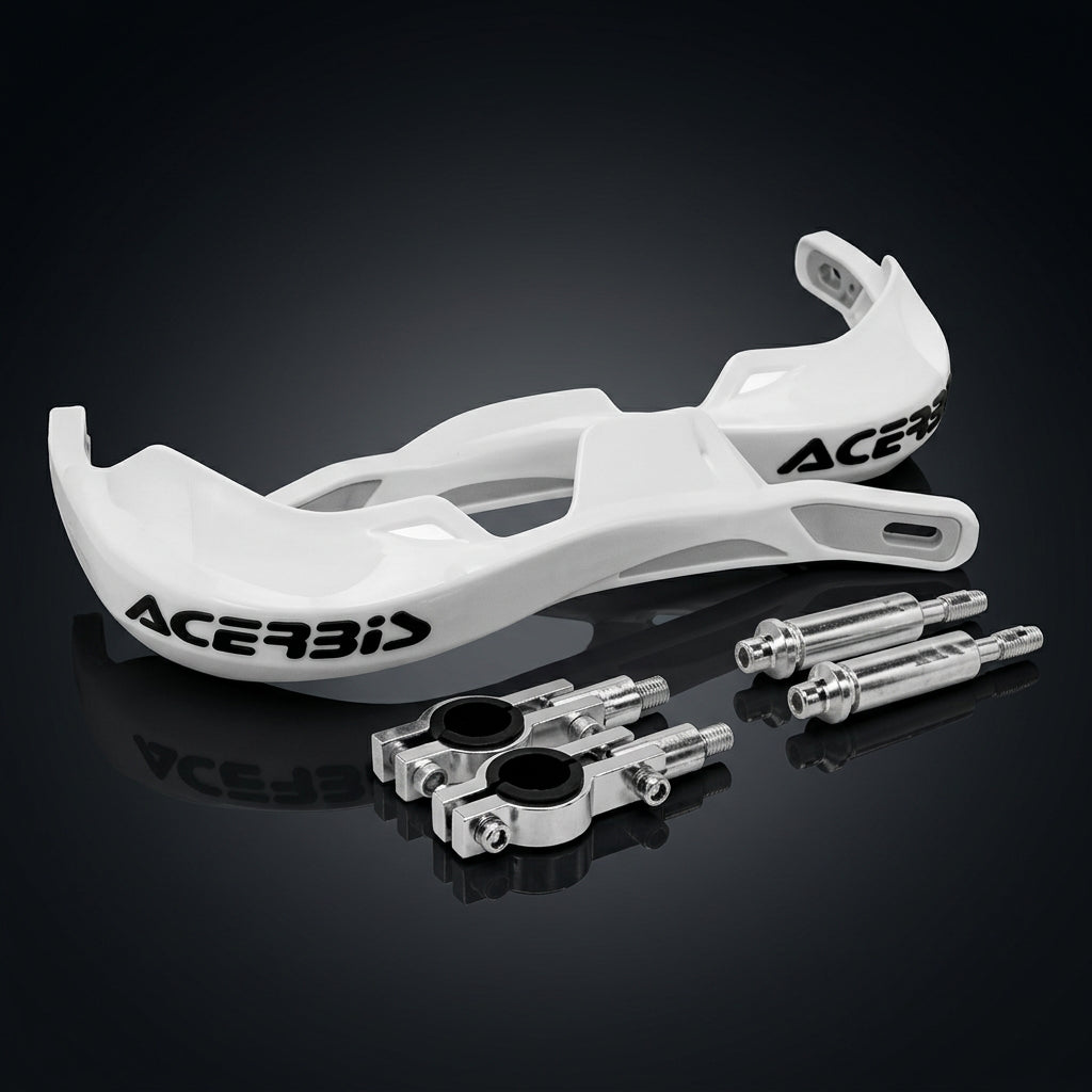Cortavientos Acerbis universales blancos para moto XR190, DR160 y XTZ - Casa Motos Colombia