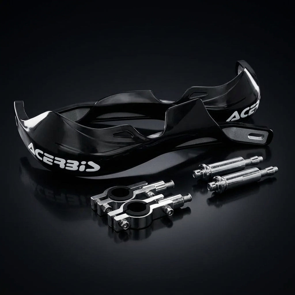 Cortavientos Acerbis universales negros para moto XR190, DR160 y XTZ - Casa Motos Colombia