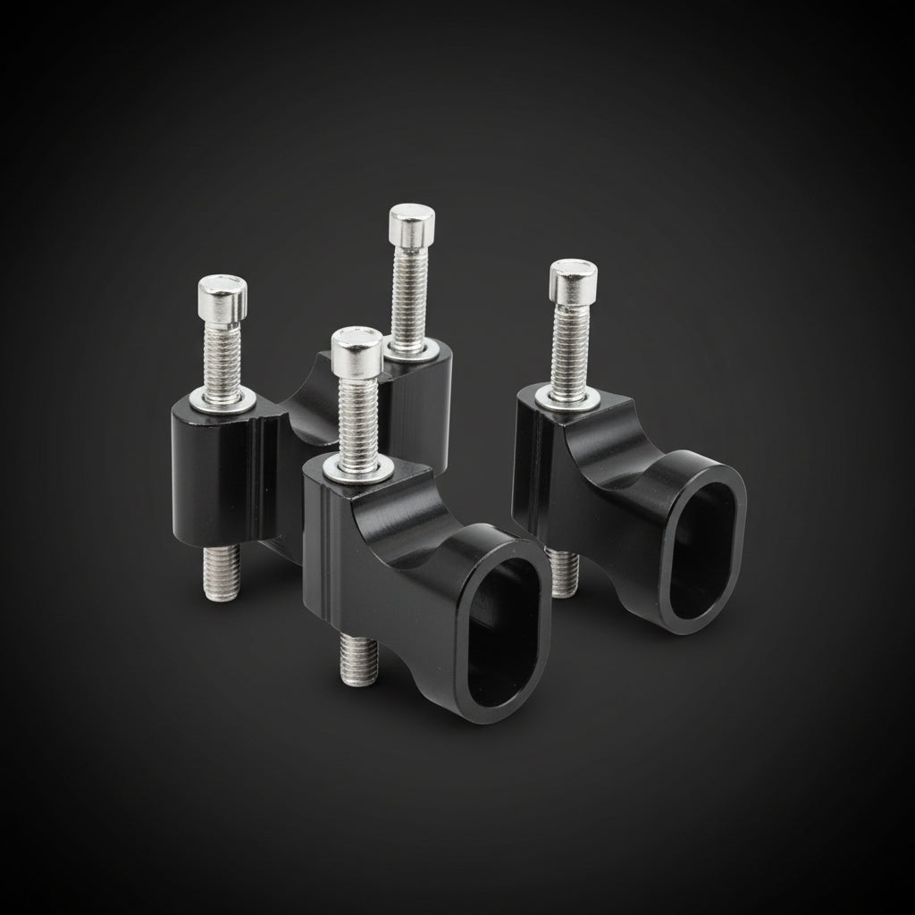 Extensor de Manubrio ProTaper 7/8 CNC Negro para Moto