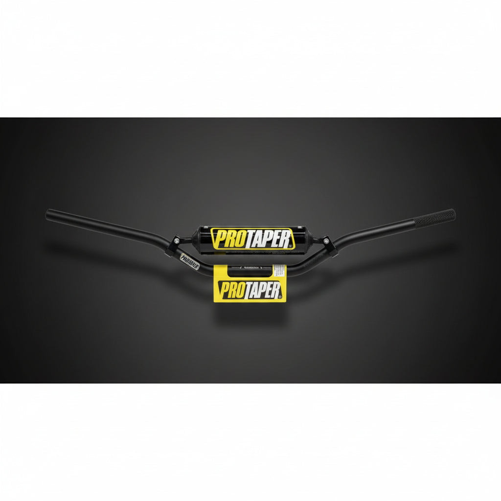 Manubrio ProTaper Negro con Pad Protector para Moto