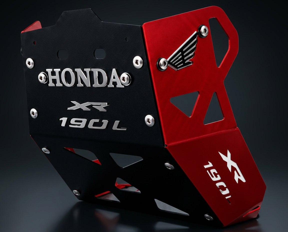 Pechera de xr190 roja 3d con diseño agresivo para Honda XR 190/150