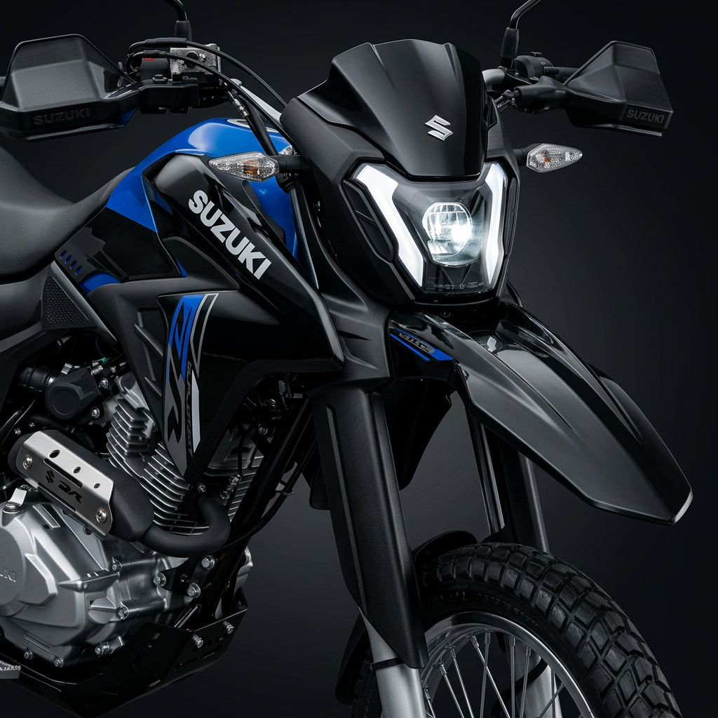 Protector barras instalado en Suzuki DR160