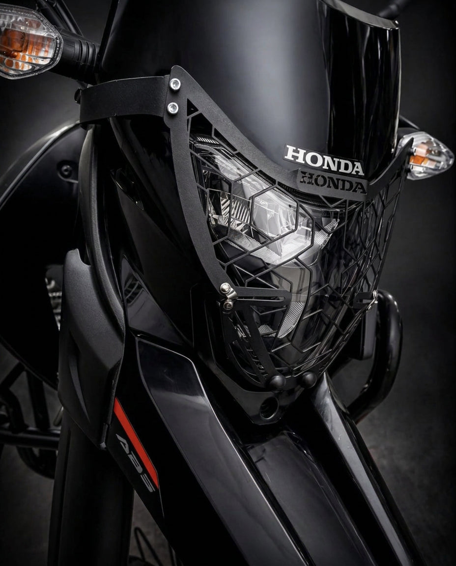 Protector de farola para Honda XR190 y XR150 en acero negro